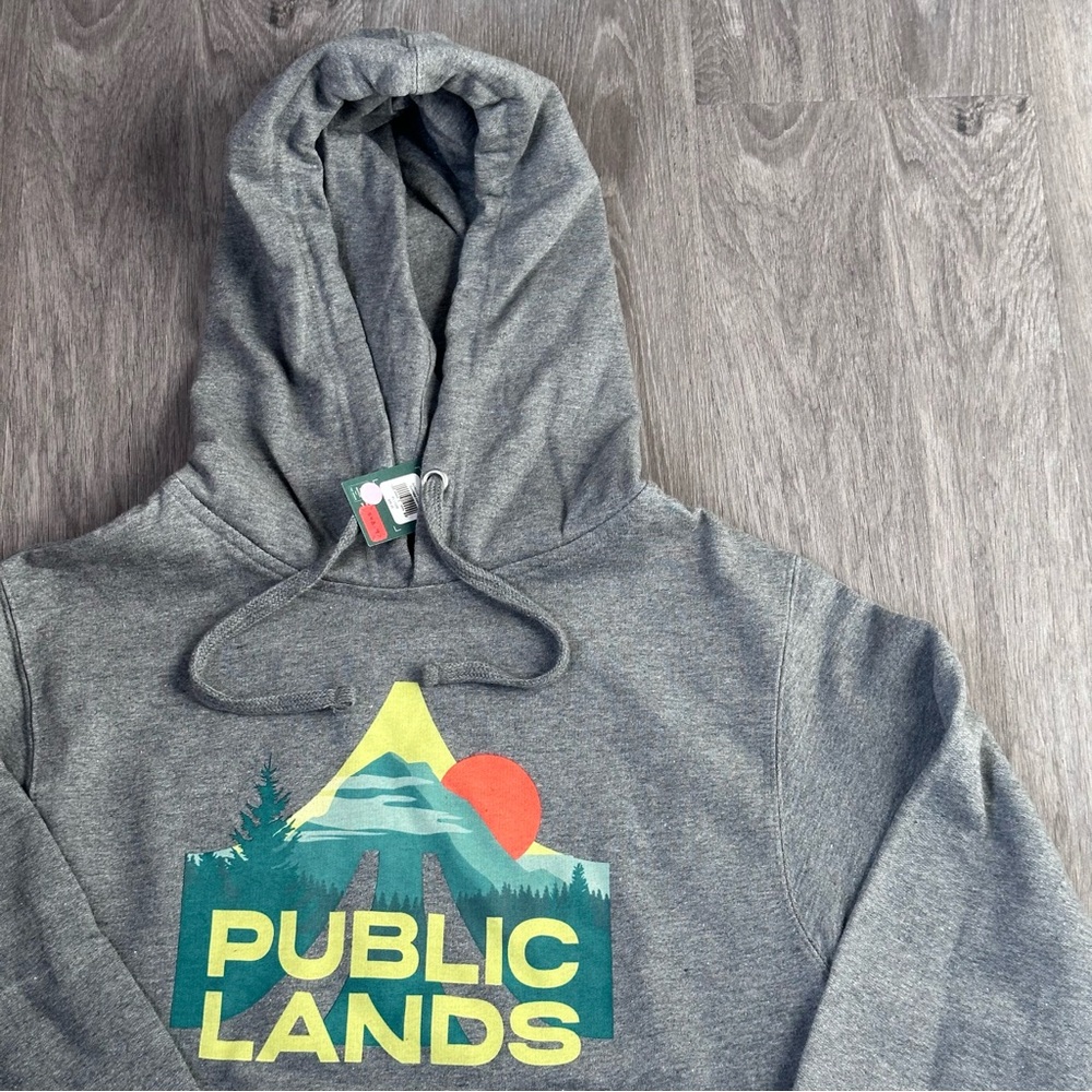 Public Lands | Gray Graphic Hoodie | Size XS - NWT!